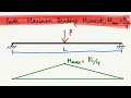 To Proof Maximum Bending Moment Equation