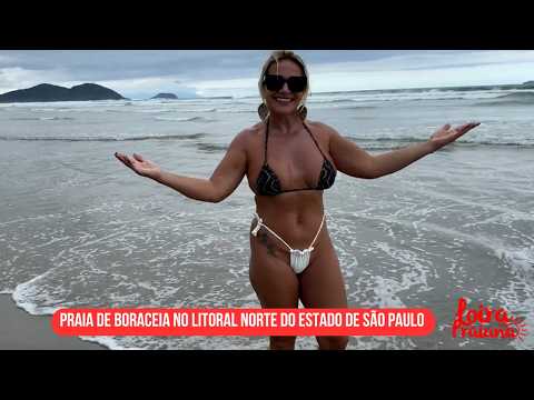 Praia 🏝️ de Boraceia no litoral norte do estado de São Paulo 