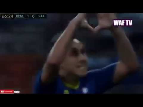 Gol Fabian Orellana Real Madrid 1 - 1 Celta de Vigo (Real Madrid 2 - 1 Celta de Vigo)