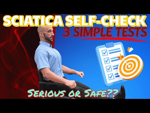 Sciatica Self-Check: Serious or Safe? 🛑3 Quick Tests  (+ Relief Exercises✅)