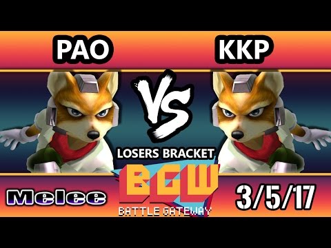 BGW15 SSBM - kkp (Fox) Vs. Pao (Fox) Smash Melee Losers 9ths