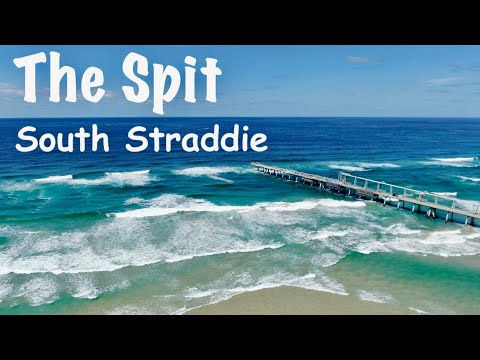 Drone shot of surf at The Spit