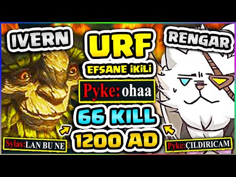 URF'UN EFSANE İKİLİSİ!! RENGAR & IVERN KOMBOSU İLE RAKİPLERE OYUNU ZEHİR ETTİK!! 66 KILL & 1200 AD
