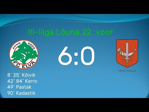 22. voor 2018: FC Elva II - Põhja-Sakala 6:0 (3:0)