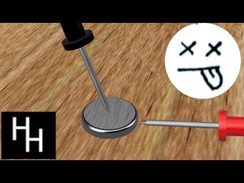 Part of a video titled Coin battery testing - YouTube