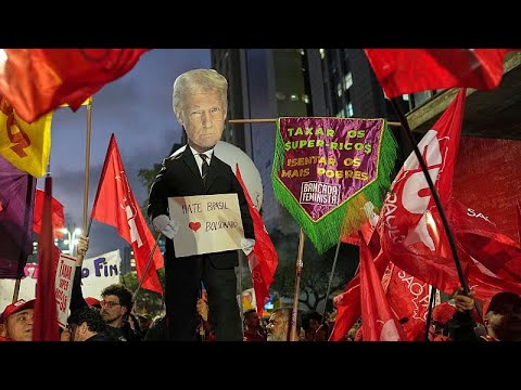 Brasilianer demonstrieren gegen Trump und fordern höhere Steuern für Reiche