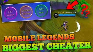 BIGGEST CHEATER OF MOBILE LEGENDS... JessNoLimit