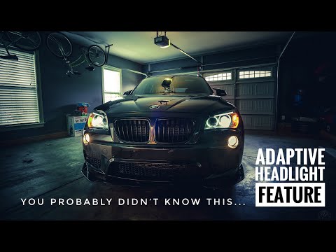 BMW Adaptive Headlight Hidden Feature!!...(2015 x1 E84 Xdrive35i)