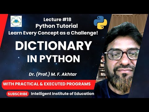 Lec 18 Dictionary In Python Methods Execution Examples Python Tutorials Ai Ml Ds Tech