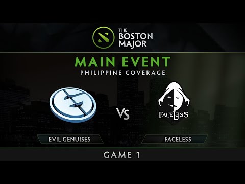 EG vs Faceless | Boston Major | Group Stage | Game 1