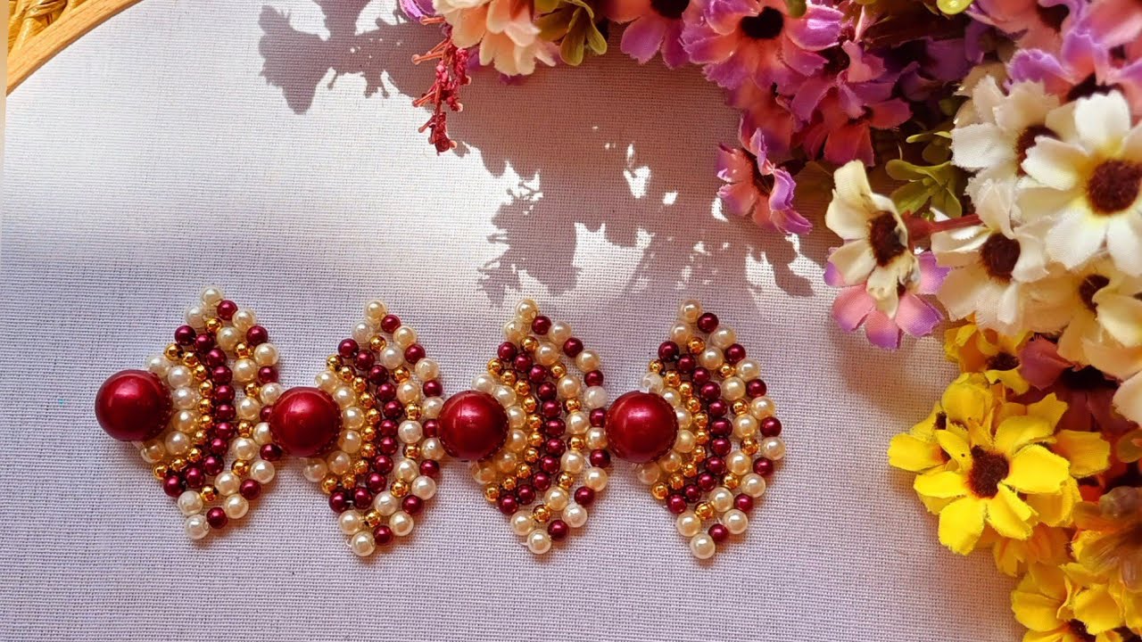 A beautiful and beautiful embroidery design tutorial #DIY