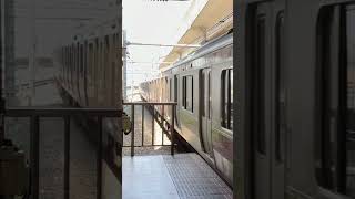 【奇跡のダブル赤電】E531系 カツK423編成+カツK451編成 北千住駅到着