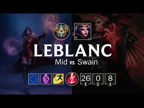 LeBlanc Mid vs Swain - EUW Challenger Patch 8.7
