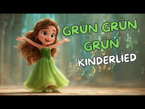 Grün grün grün sind alle meine Kleider | Klassisches Kinderlied zum Mitsingen