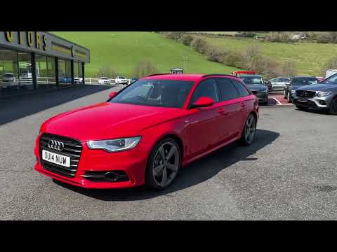2014 AUDI A6 AVANT 3.0 TDI QUATTRO BLACK EDITION Misano Red for sale Castle Motors