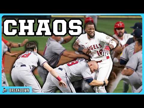 Angels and Braves benches clear, a breakdown