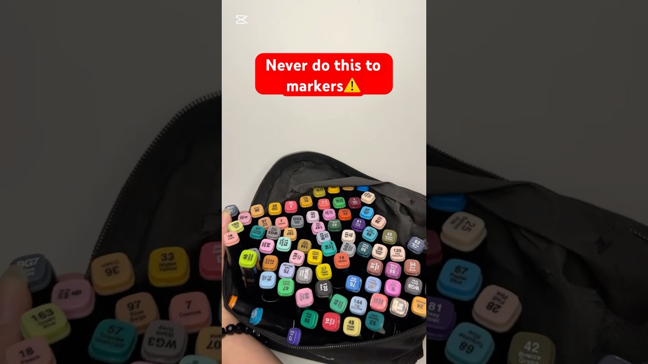 😱NEVER DO THIS TO MARKERS.. touch marker life hack
