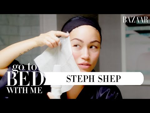 Stephanie Shepherd's Nighttime Skincare Routine | Go To Bed With Me | Harper's BAZAAR