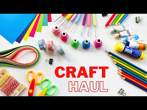 Art & Craft Supplies Collection 2021 | Huge Craft Essentials | Craft Haul| Stationary Craft Supplies