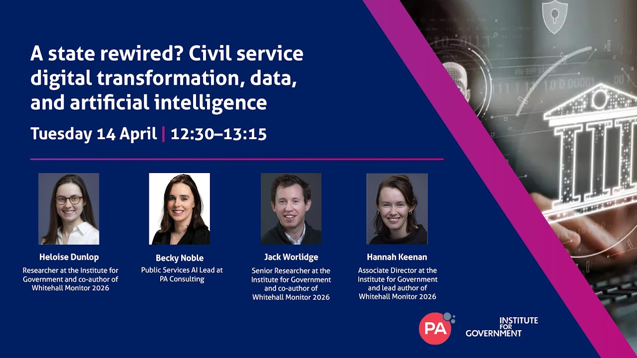 A state rewired? Civil service digital transformation, data, and artificial intelligence