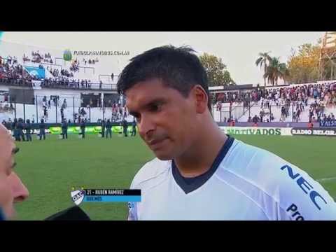 Ramírez: "Tres puntos importantísimos". Quilmes 2 - Vélez 1. Fecha 5. Primera División 2015. FPT.