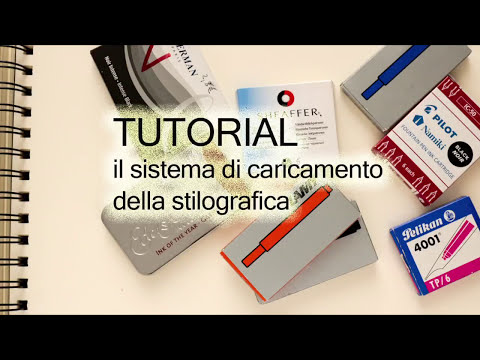 Tutorial - stilografica e sistemi di caricamento cartuccia converter pistone