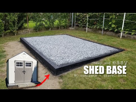 How to build a base for a shed without concrete - Easy to build gravel base for Suncast shed