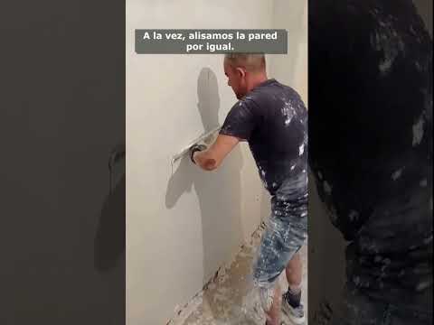 Cómo enjarrar, alisar, una pared con yeso o perliescayola.