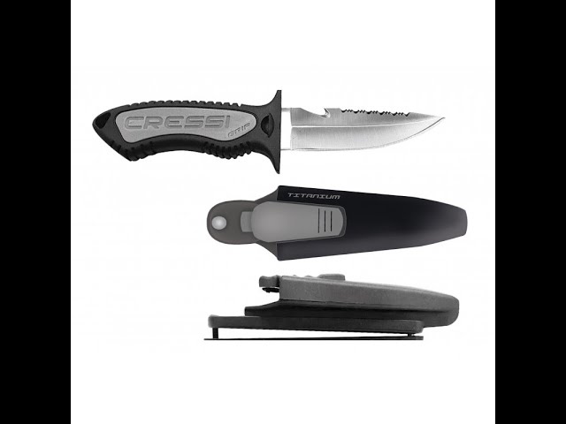 Vídeo relacionado con Cressi Vigo Knife Grey/Orange/Silver Blade - Cuchillo de Buceo de Acero, Gris/Naranja/Cuchilla Plateada, 23.5 cm, Unisex