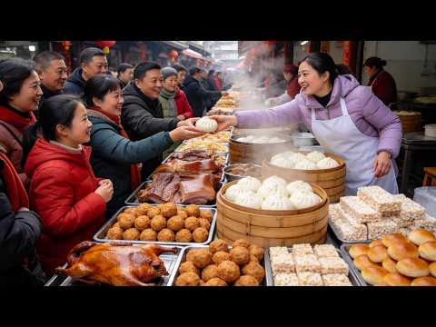 Hidden Chengdu China Street Food Market | Tang You Guo Zi & Crispy Pork
