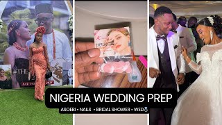 Prepare With Me for a Nigerian Wedding & | Asoebi, Hair, Nails, Bridal Shower & Wedding Day Vlog