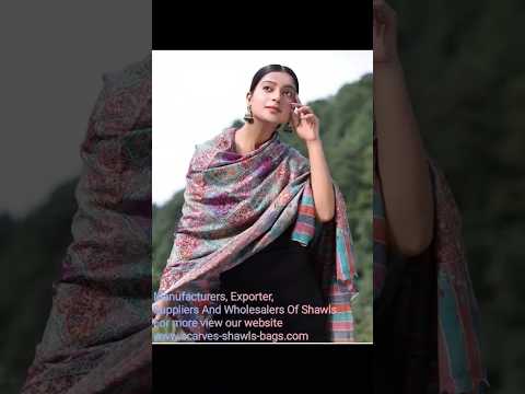 Wool printed shawls