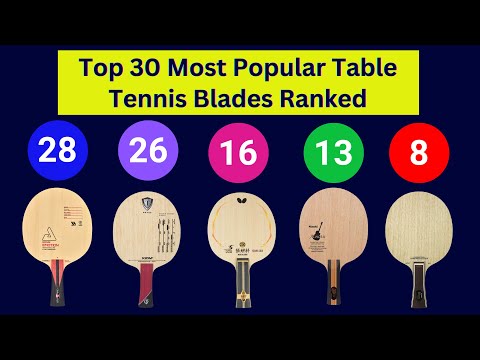 Top 30 Most Popular Table Tennis Blades (2025) Ranked!