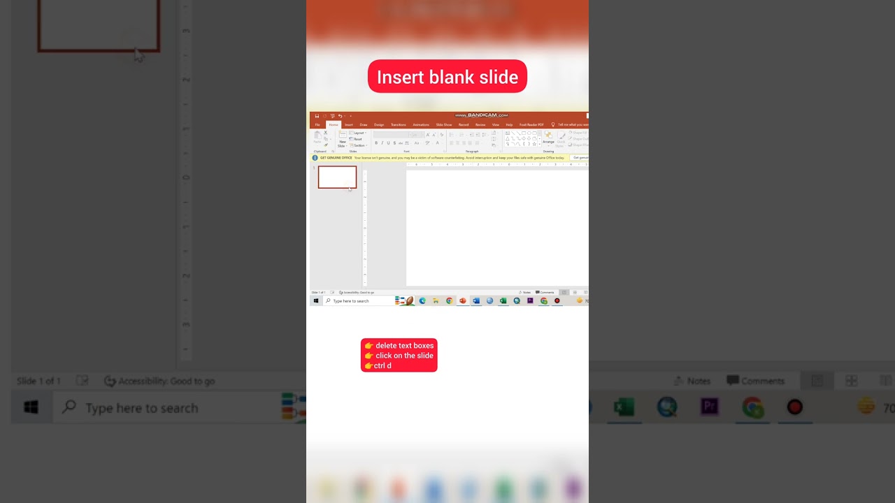 Add blank slide in PowerPoint #shorts #powerpoint #powerpointtutorial #powerpoint_tips