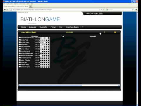 Биатлон Онлайн проект biathlon-game.net — настоящий спортивный симулятор посвященный биатлону (gameplay)