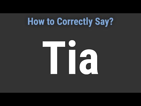 How to Pronounce Name Tia (Correctly!)