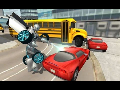 Flying Car Robot Simulator Android Gameplay HD