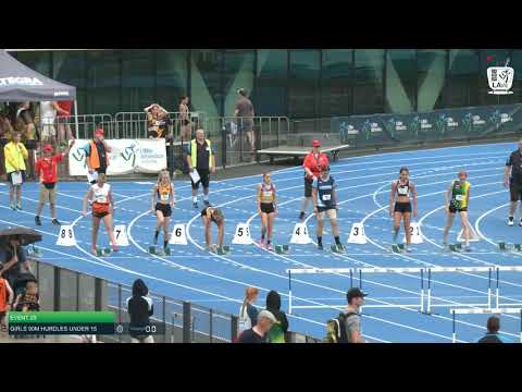 Girls Under 16 90m Hurdles H2 - 2020 State Combined Events Championships // LAVicTV