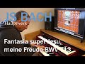 JS BACH - Fantasia super Jesu, meine Freude BWV 713 - Hauptwerk