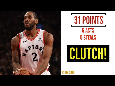 Kawhi Leonard Full Highlights 2019.01.08 vs Hawks - 31 Points , 6 Asts & 6 Steals! (HD)