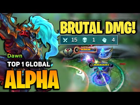 EPIC Alpha Onimusha Commander Skin [ Top 1 Global Alpha Best Build ] By Dawn - Mobile Legends