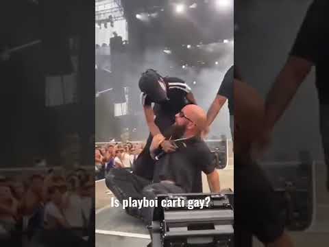 PLAYBOI CARTI KISSES A MAN AND FIGHTS SECURITY😳😨 #playboicarti #fight #gay #fighting