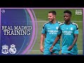 Eden Hazard and Karim Benzema | Real Madrid Open Training Ahead of Liverpool | UEFA Champions League