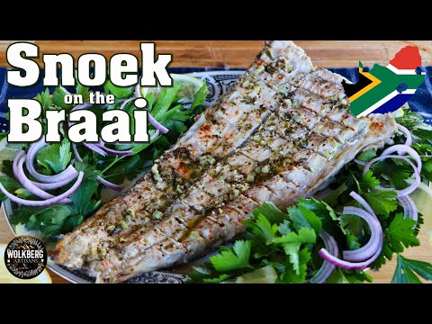 Snoek Braai Recipe | Grilled Barracouta (Thyrsites atun) | Snake  mackerel | South African Recipes