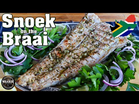 Snoek Braai Recipe | Grilled Barracouta (Thyrsites atun) | Snake mackerel | South African Recipes