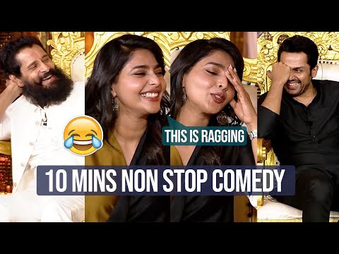 Vikram and Karthi Making Hilarious Fun With Aishwarya Lekshmi | 10 Mins Non Stop Comedy | #PS1