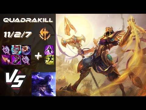 MID Azir vs Ryze [QUADRAKILL] - NA Challenger Patch 25.S1.5