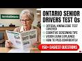 2026 Ontario Senior Drivers Test Questions | Pass Your 80+ MTO License Renewal Successfully