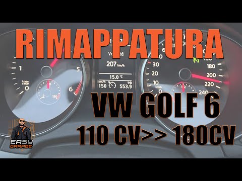 RIMAPPATURA CENTRALINA PRIMA E DOPO SU VW GOLF 6 2.0 TDI DA 110CV A 180CV