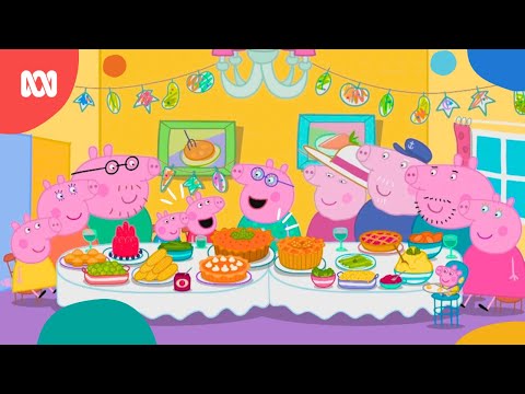 Peppa's family comes for Thanksgiving! 🥧 | Peppa Pig | ABC Kids